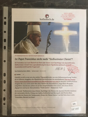 #U055 l katholisch.de - Ist Papst Franziskus nicht mehr “Stellvertreter Christi?”