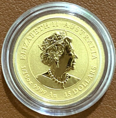 1/10 Unze Gold Australia Lunar lll Ochse 2021