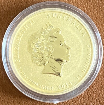 1/10 Unze Gold Australia Lunar II 2013 Snake