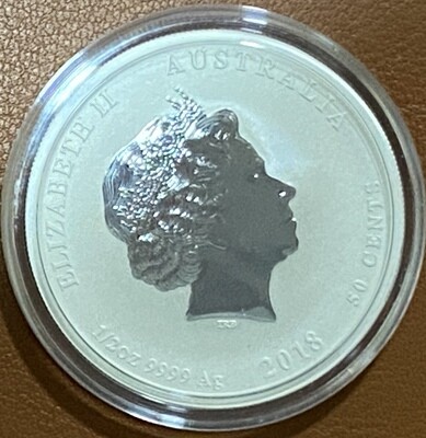 1/2 Unze Silber Australien Lunar II Year of the Dog 2018