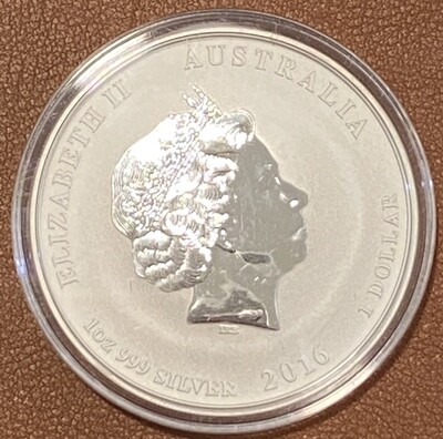 1 Unze Silber Australia Lunar II 2016 Monkey