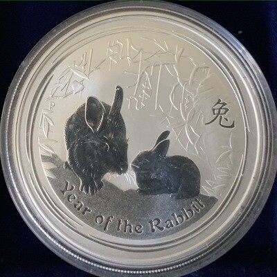 1 Unze Silber Australia Lunar ll 2011 Rabbit