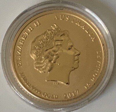 1/10 Unze Gold Australia Lunar ll 2017 Roaster