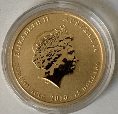 1/10 Unze Gold Australia Lunar ll 2010 Tiger
