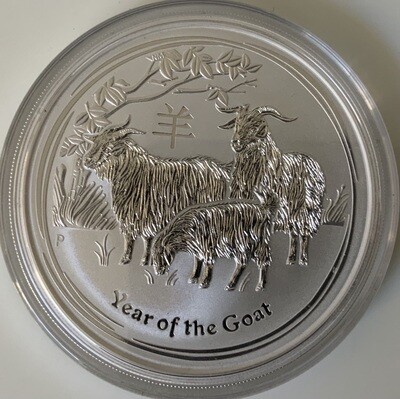 5 Oz Silver Australia Lunar II 2015 Goat