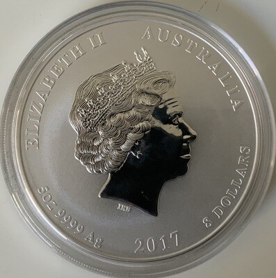 5 Oz Silver Australia Lunar II 2017 Roaster