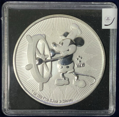 1 Unze Mickey Mouse Steamboat Willie 2017
