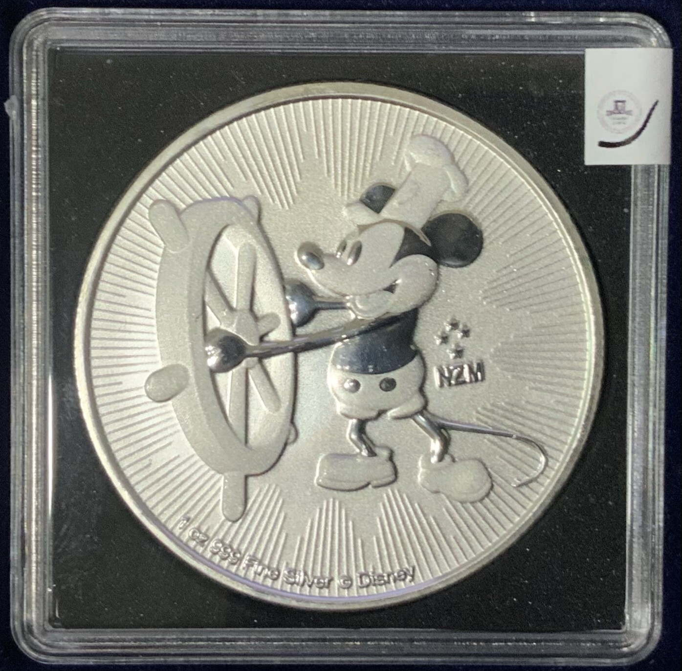 1 Unze Mickey Mouse Steamboat Willie 2017