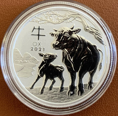 1/2 Unze Silber Austr. Lunar Year of the Ox 2021