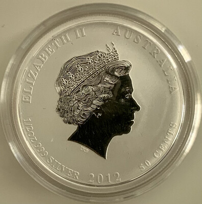 1/2 Unze Silber Australien Lunar II Year of the Dragon 2012