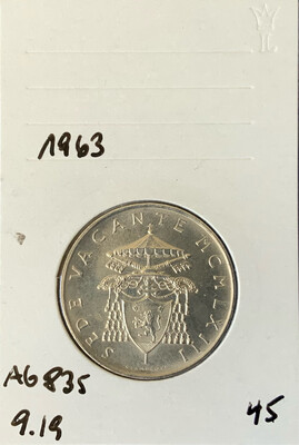 500 Lira Vatican 1963