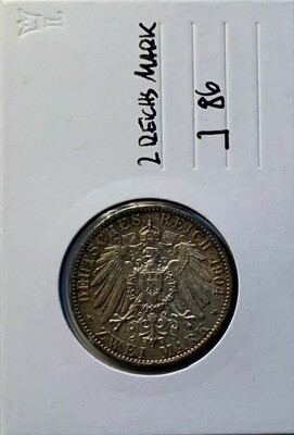 Mecklenburg Schwerin 2 RM 1904 A