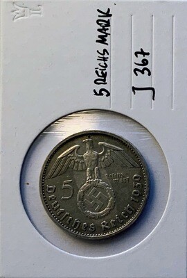 Hindenburg 5 RM - 1939 E
