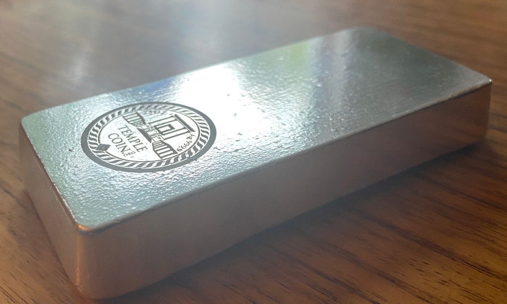 25 oz TempleCoin Silber Bar