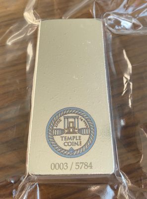 25 oz TempleCoin Silber Bar