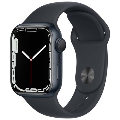Apple Watch Series 7 GPS 41mm MidnightAl/Midnight Sport