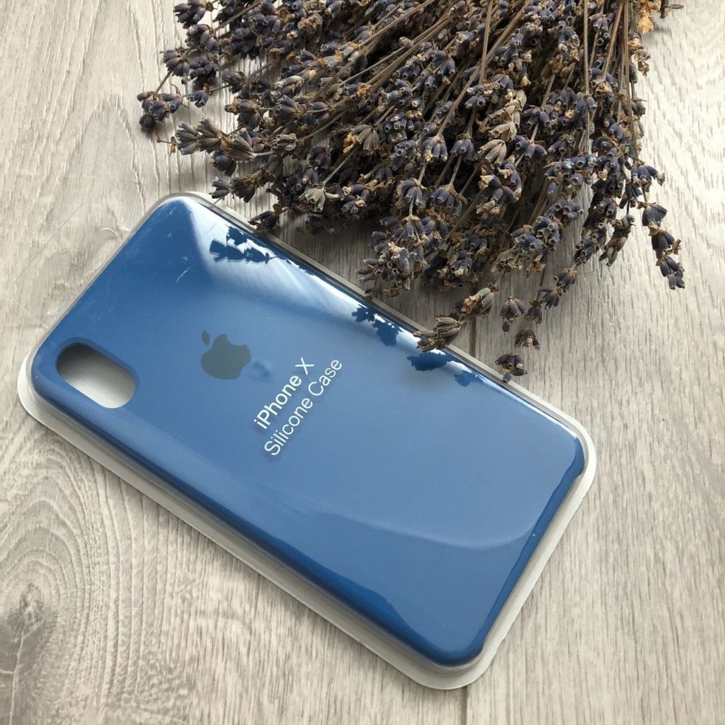 iPhone X Silicone Case (Синий)