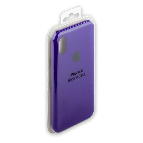 iPhone X Silicone Case (Фиолетовый)