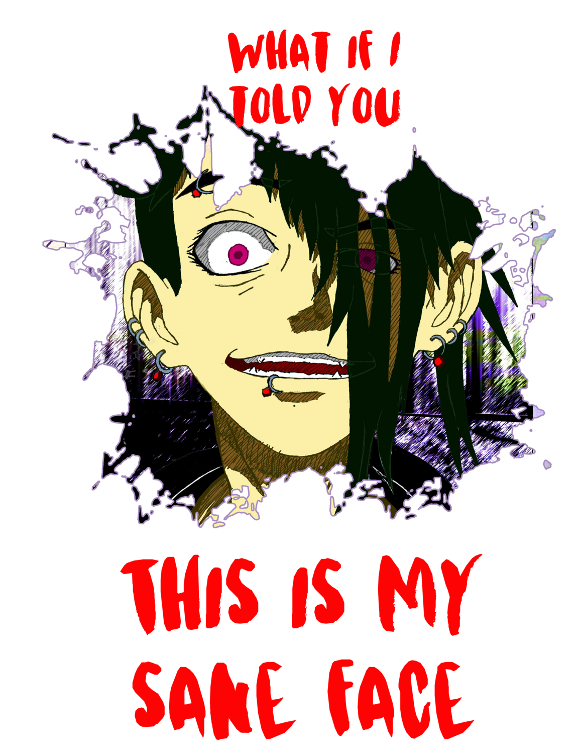 This is My Sane Face Art Print