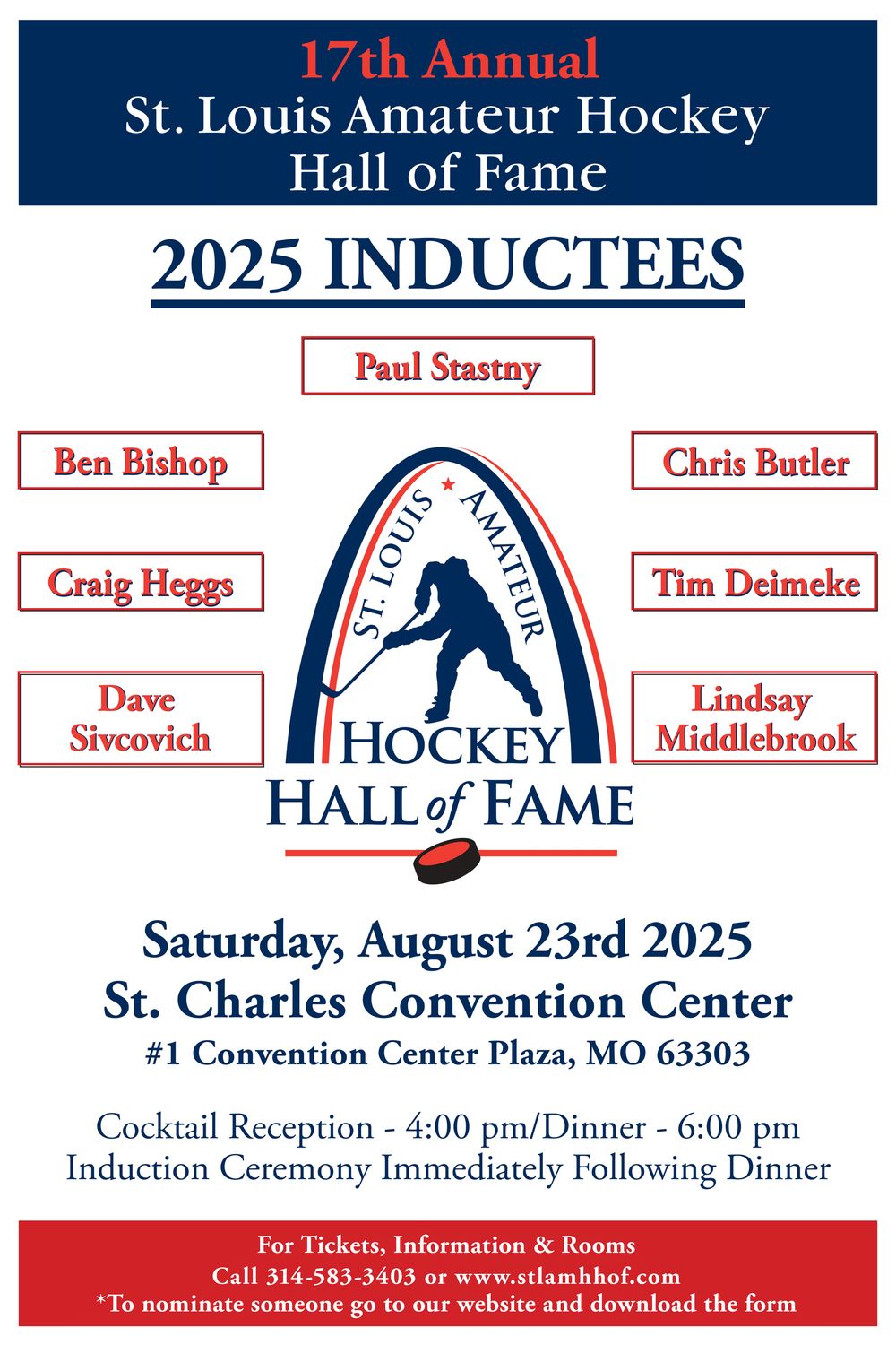 Inductee Dinner and Ceremony
