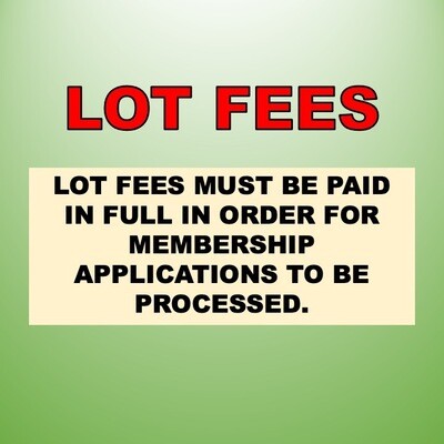 Lot Fee - one lot fee