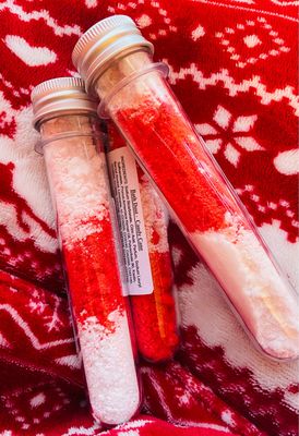 Candy Cane Bath Dust Tube