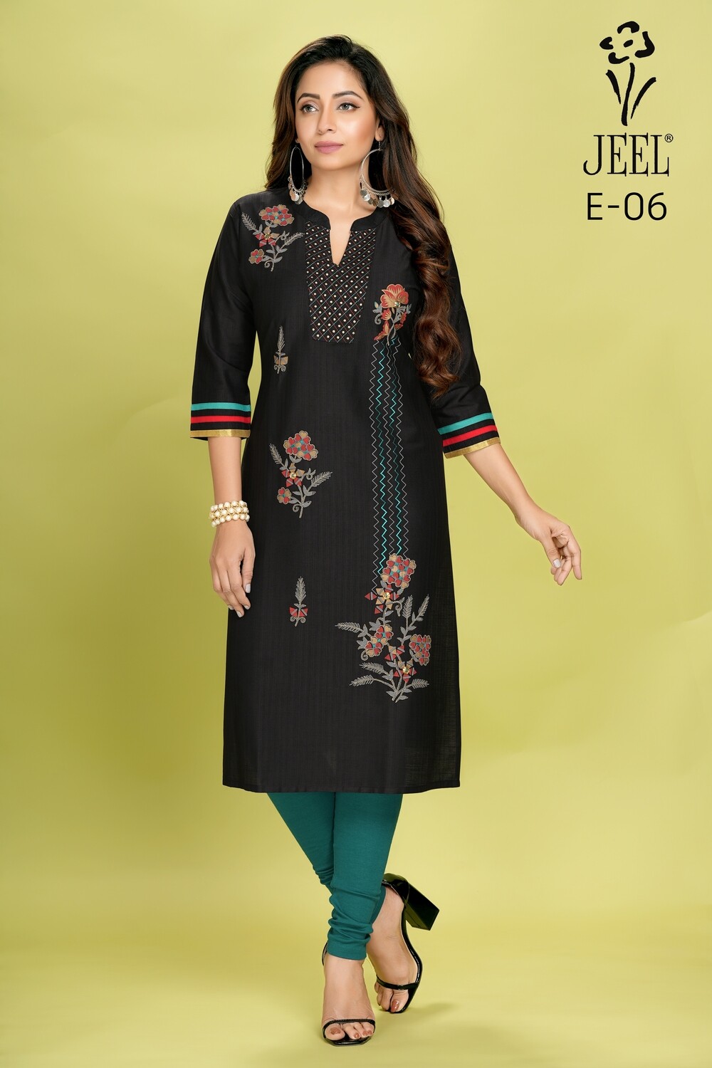 JEEL Embroidery Kurti