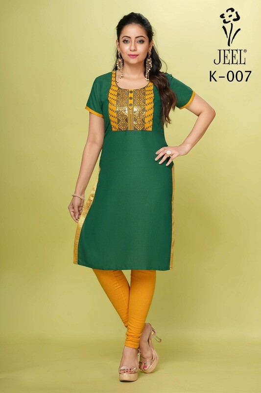 JEEL Embroidery Kurti