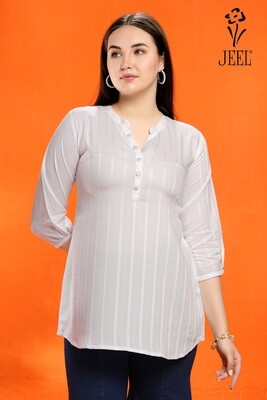 JEEL Modern Blouse - Pearly White