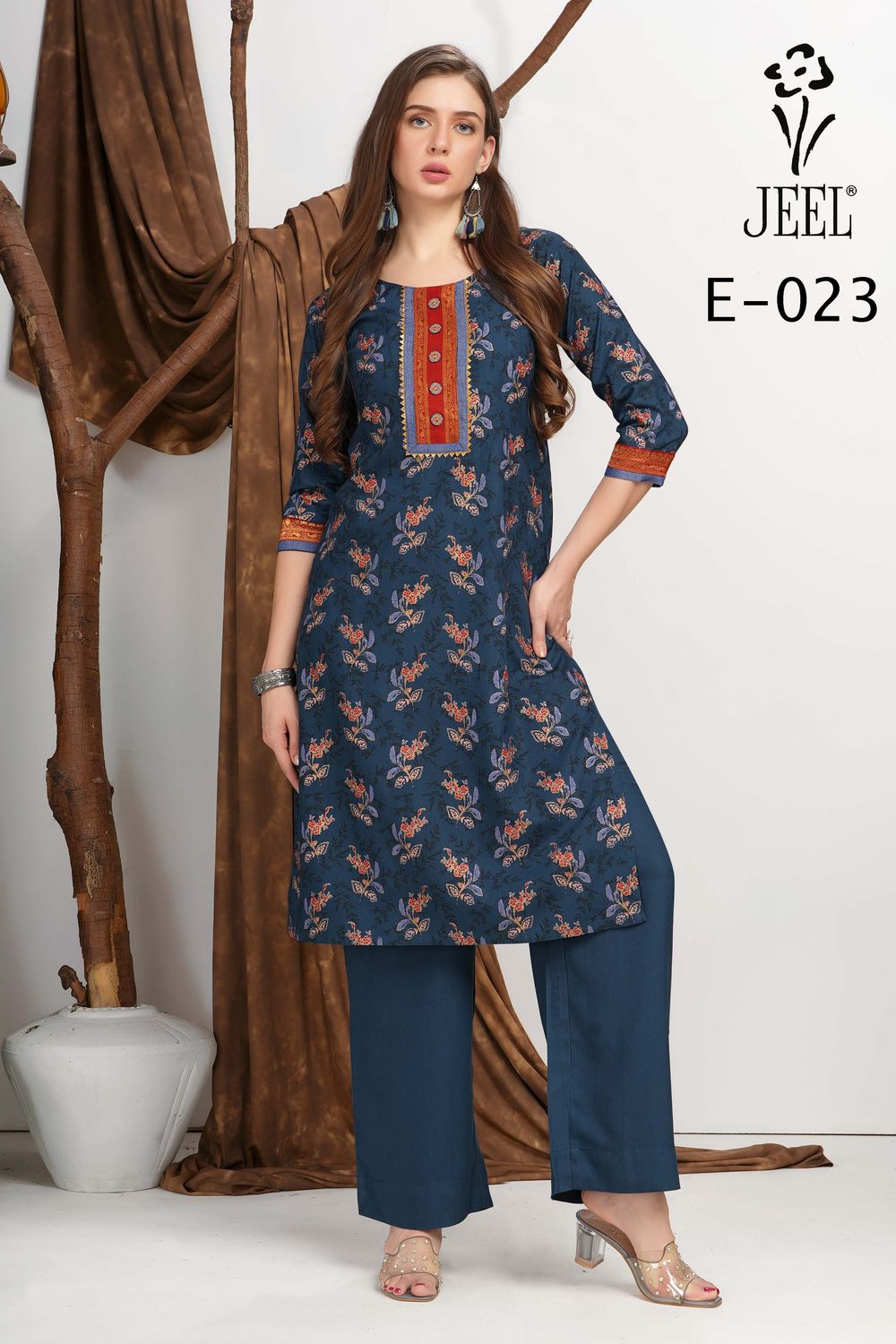 JEEL Kurti &amp; Palazzo Set