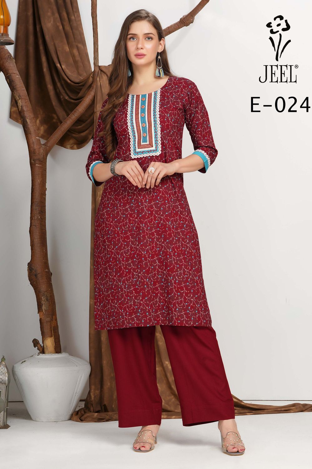 JEEL Kurti &amp; Palazzo Set