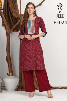 JEEL Kurti &amp; Palazzo Set