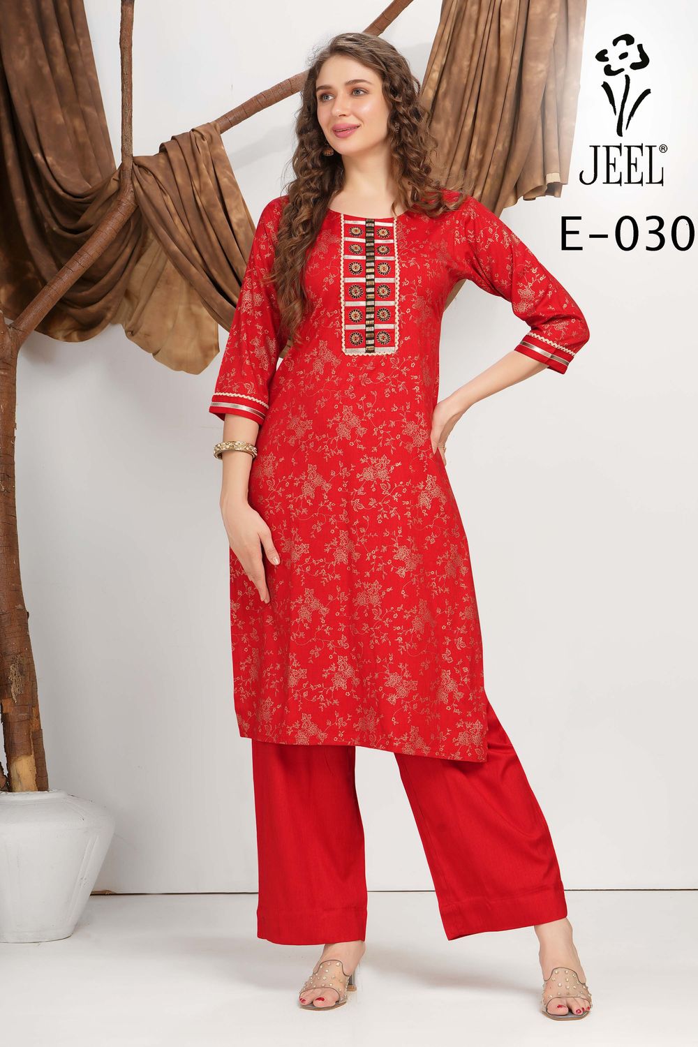 JEEL Kurti &amp; Palazzo Set
