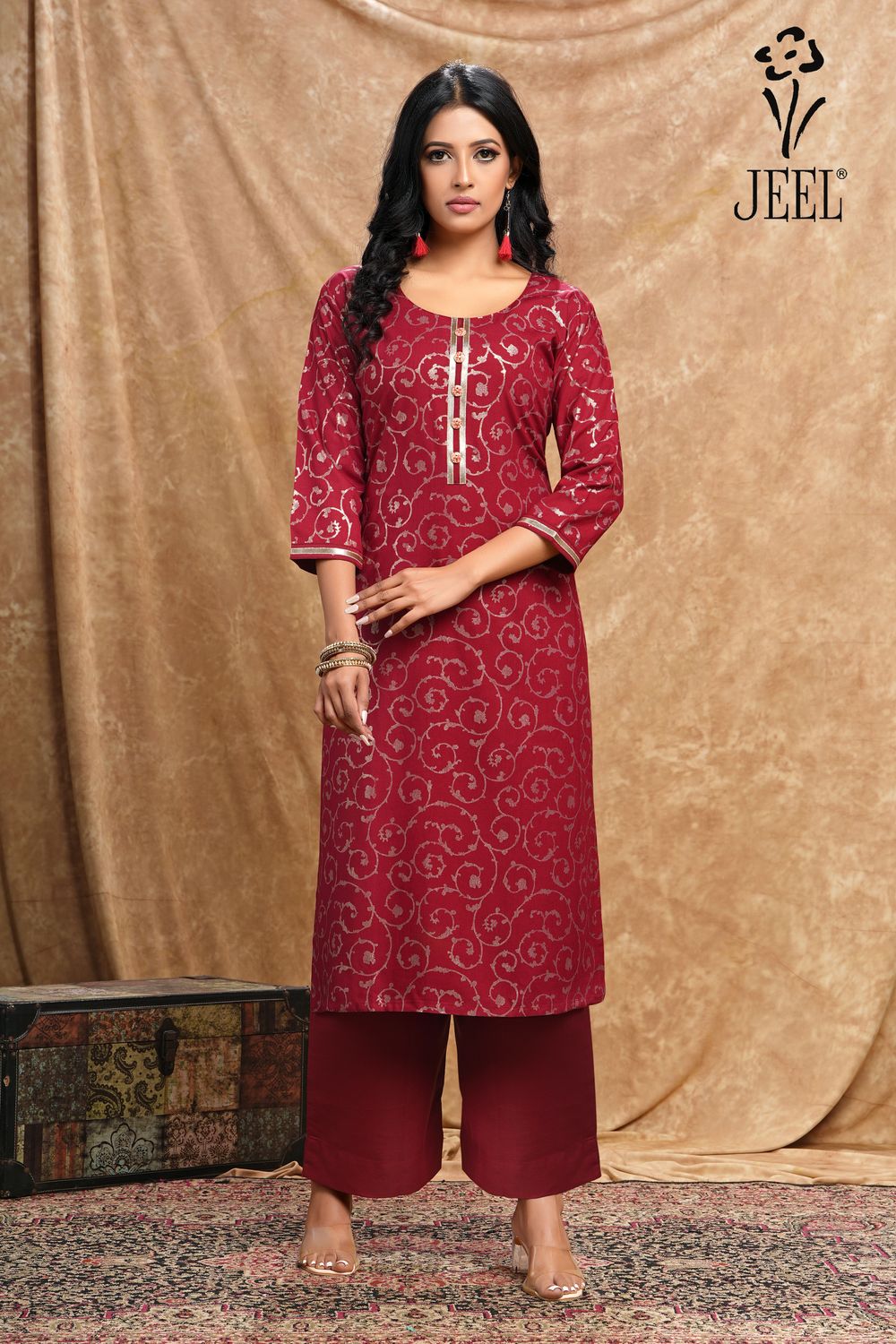 JEEL Kurti &amp; Palazzo Set