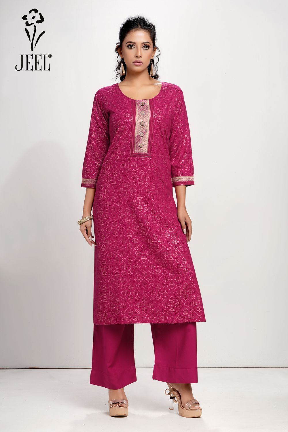 JEEL Kurti &amp; Palazzo Set