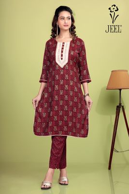 JEEL Kurti &amp; Pant Set