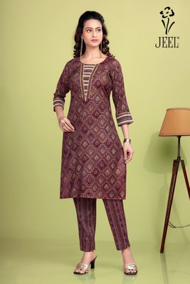 JEEL Kurti &amp; Pant Set