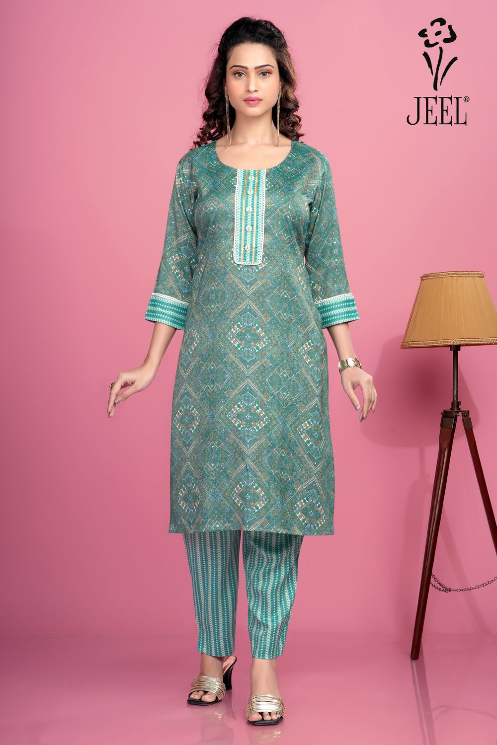 JEEL Kurti &amp; Pant Set