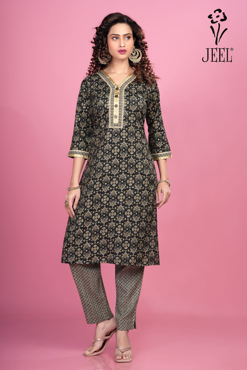 JEEL Kurti &amp; Pant Set