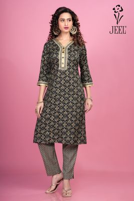 JEEL Kurti &amp; Pant Set