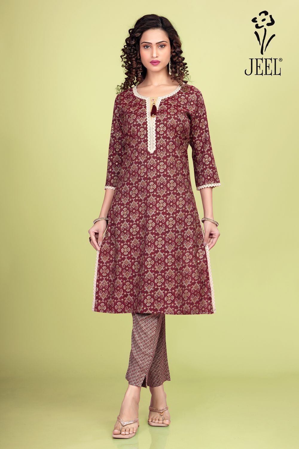 JEEL Kurti &amp; Pant Set