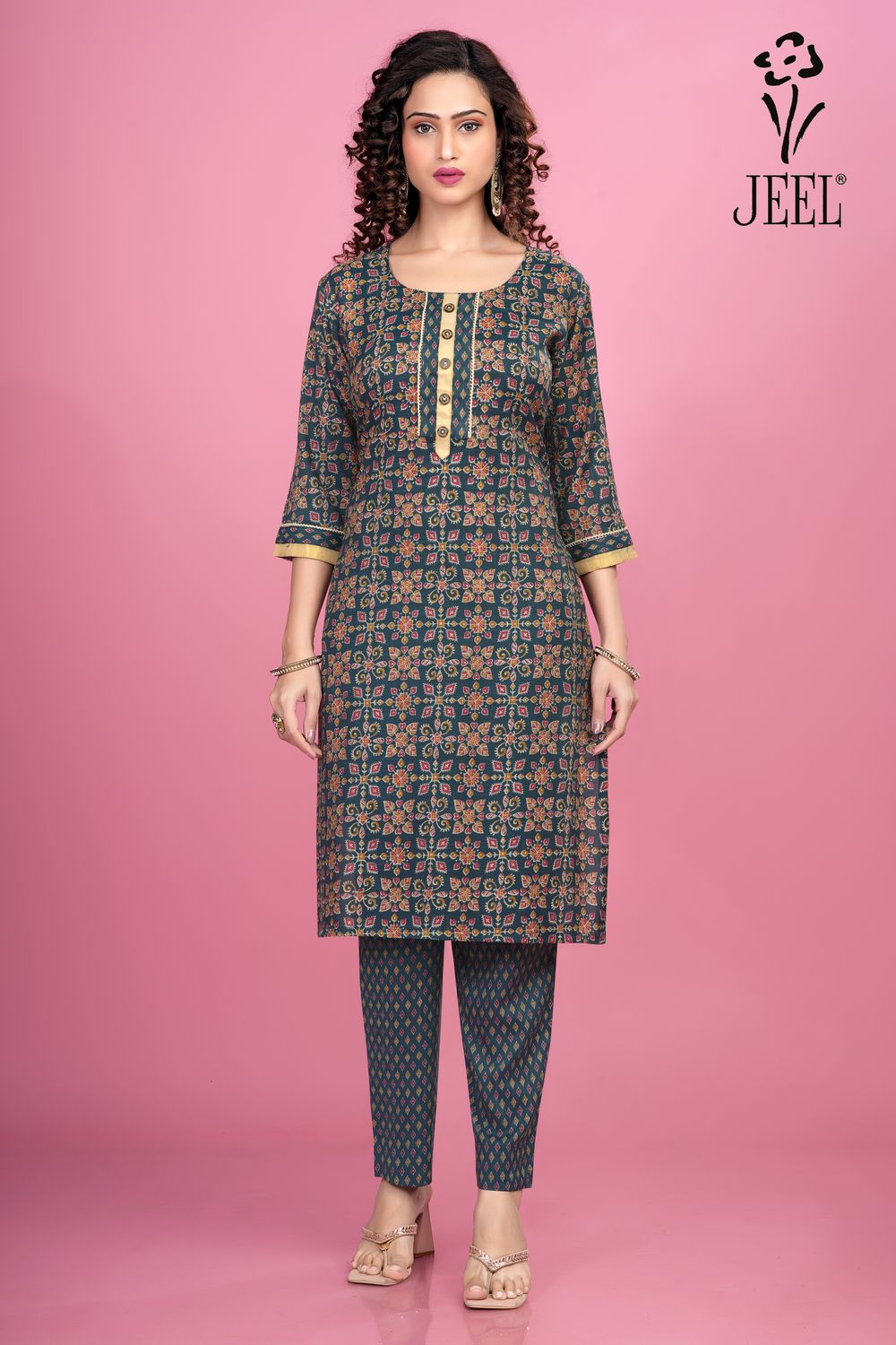 JEEL Kurti &amp; Pant Set