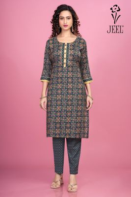 JEEL Kurti &amp; Pant Set