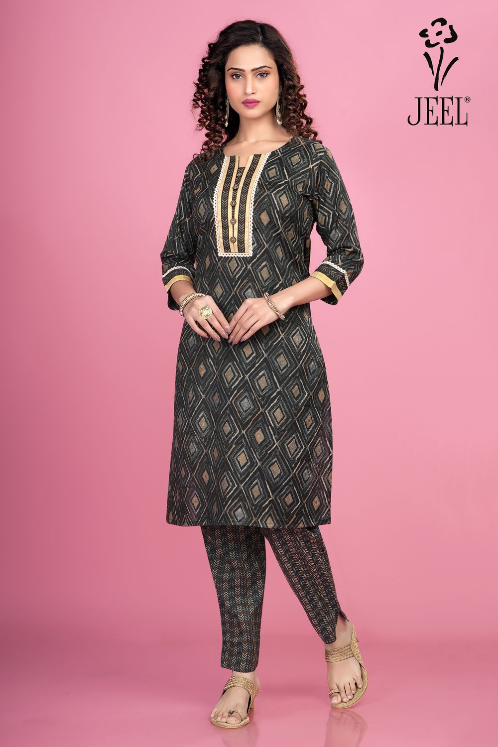 JEEL Kurti &amp; Pant Set