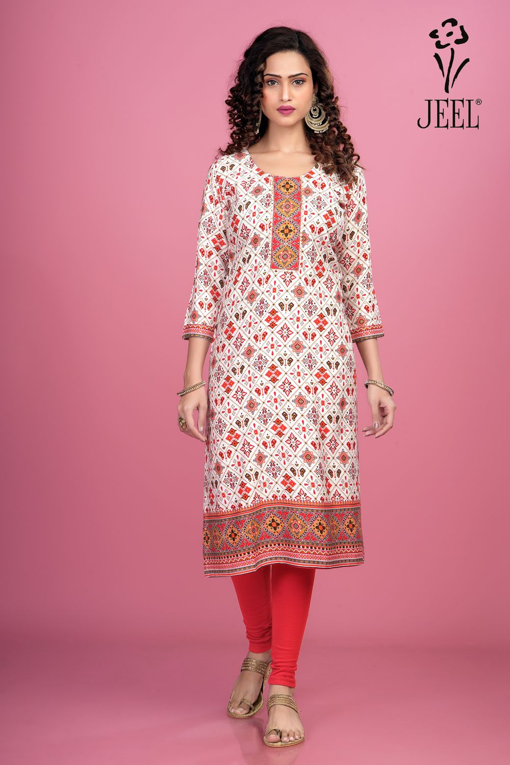 JEEL Classic Kurti - Red