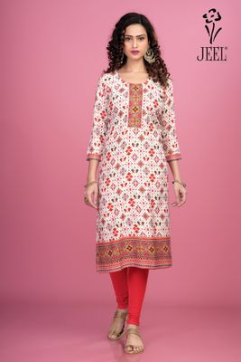 JEEL Classic Kurti - Red