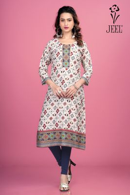 JEEL Classic Kurti - Navy Blue