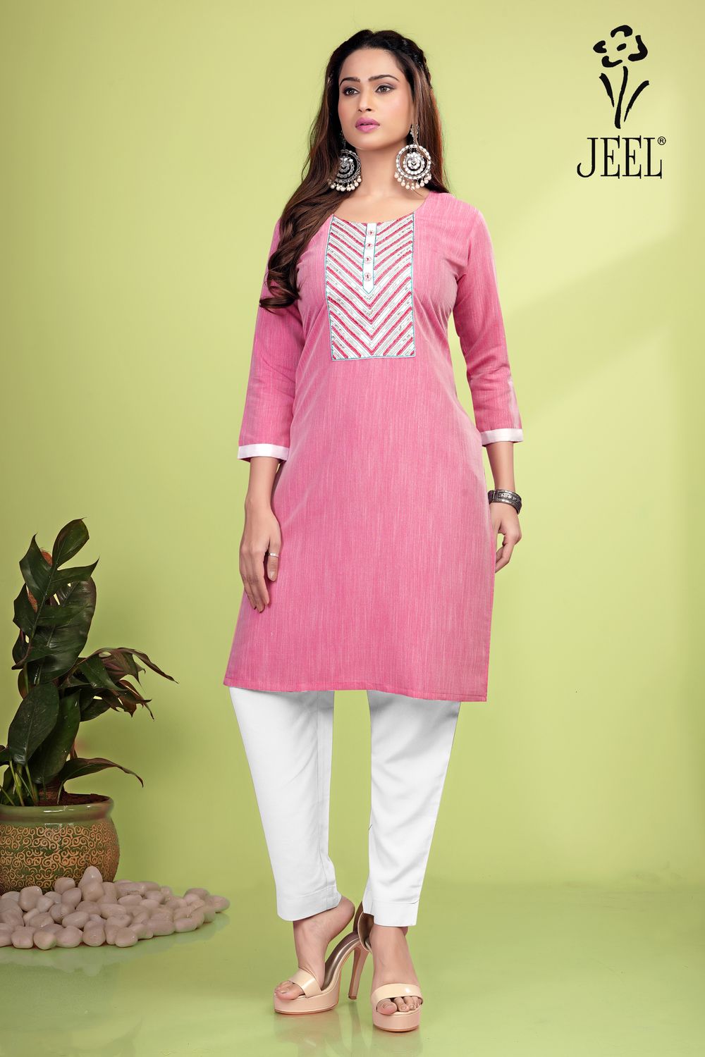 JEEL Embroidery Kurti