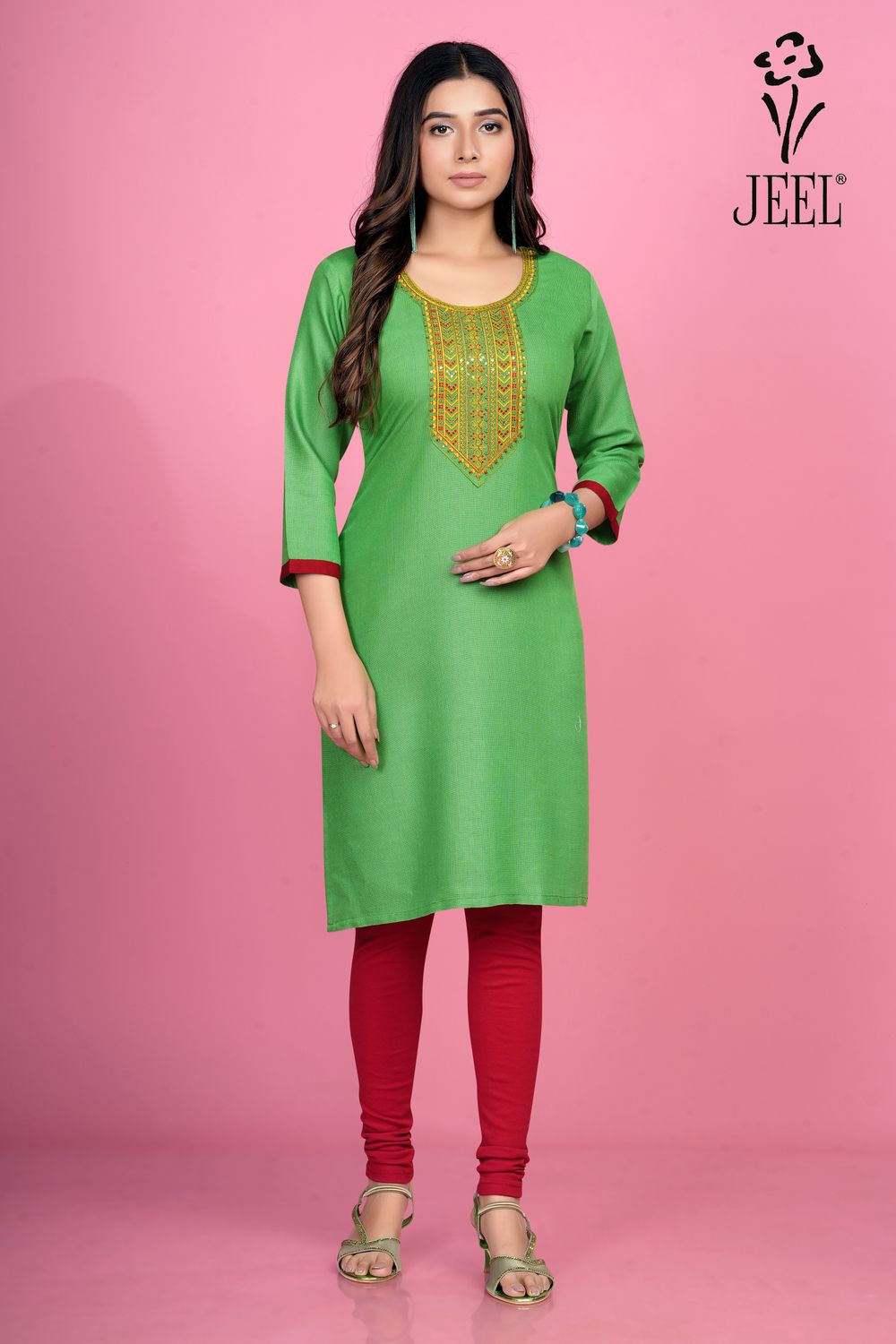JEEL Embroidery Kurti