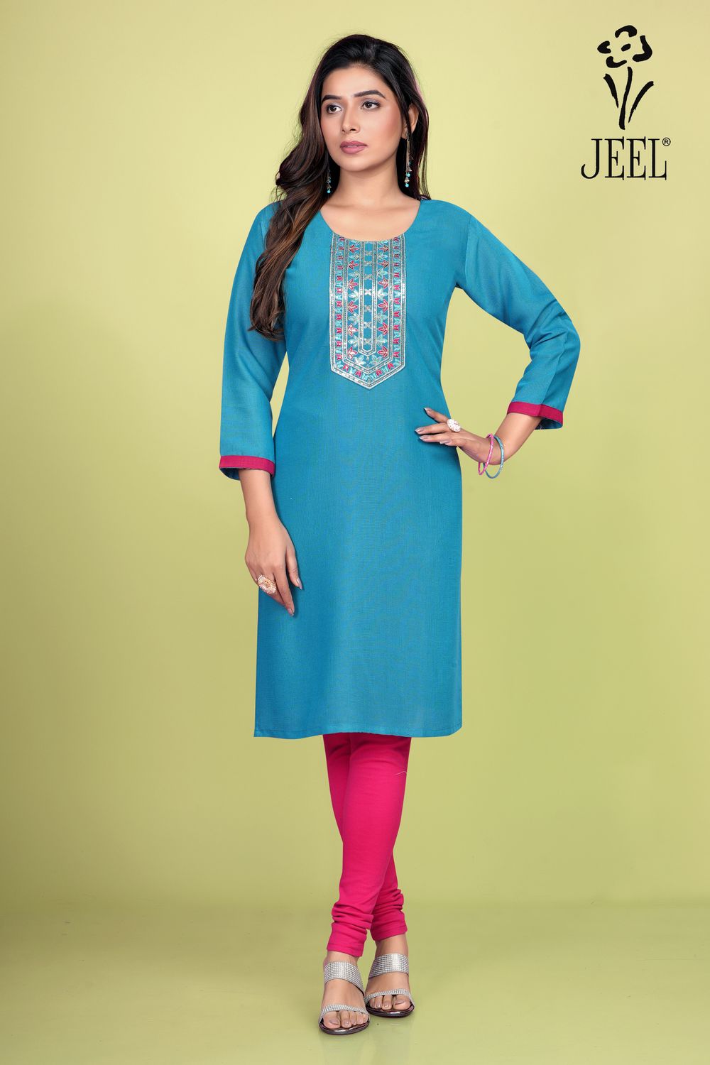 JEEL Embroidery Kurti